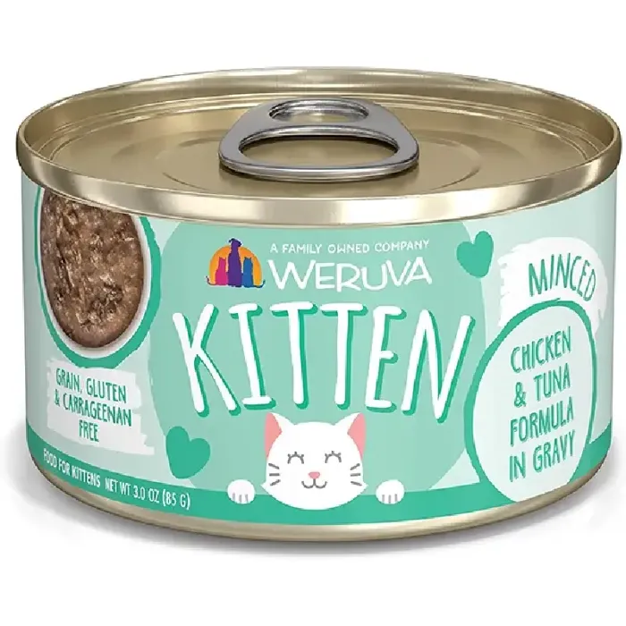 Weruva Cat Gf Kitten Ckn Tuna Minced Can 3-oz