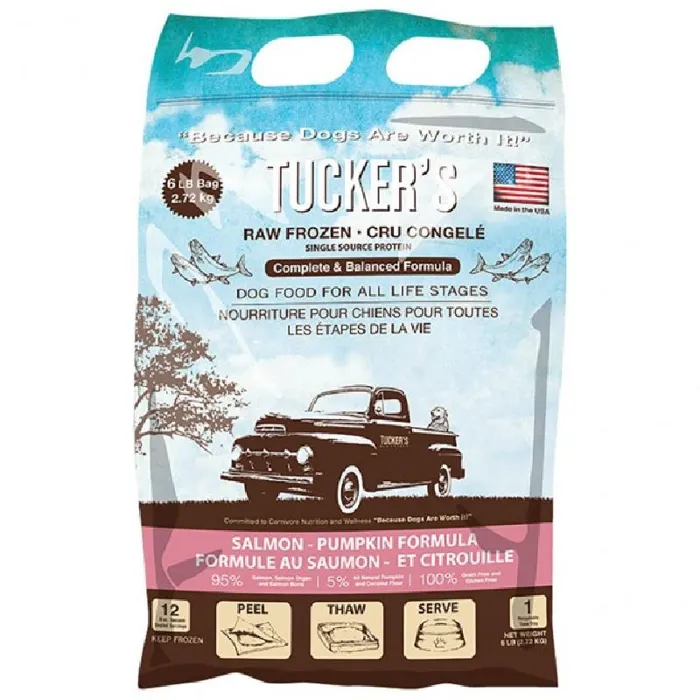 Tucker's Dog Raw Frzn Salmon & Pumpkin 6-lb