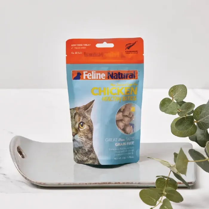 Feline Natrual Freeze-Dried Chicken Healthy Bites 1.76oz