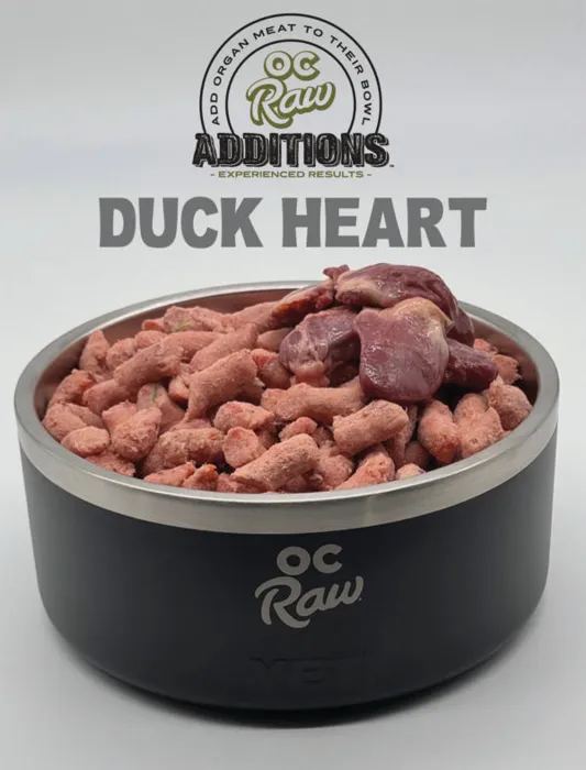 Oc Raw Frozen Raw Duck Hearts 2-lbs