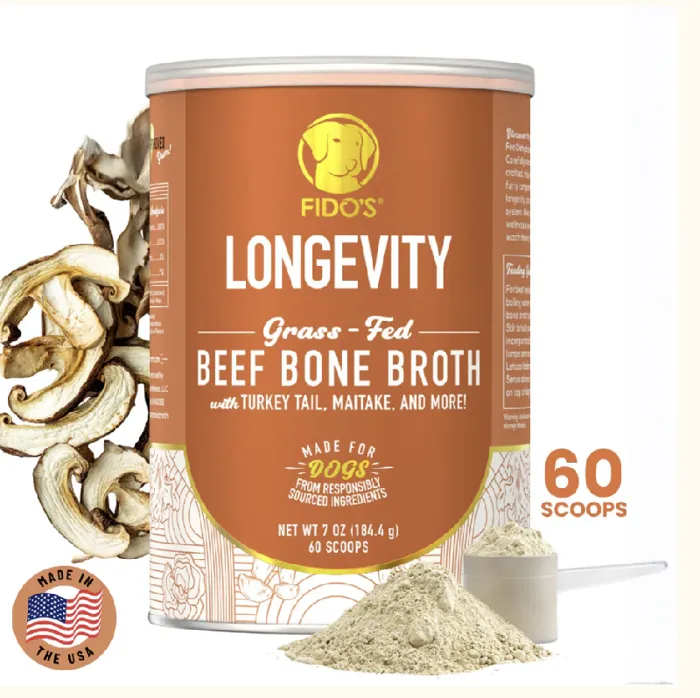 Fido’s Dehydrated Longevity Bf Bone Broth (60 scoo