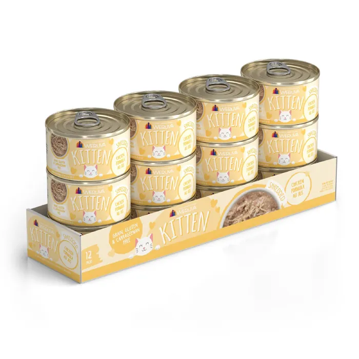 Weruva Kitten Shredded Chicken Au Jus Gravy 3-oz