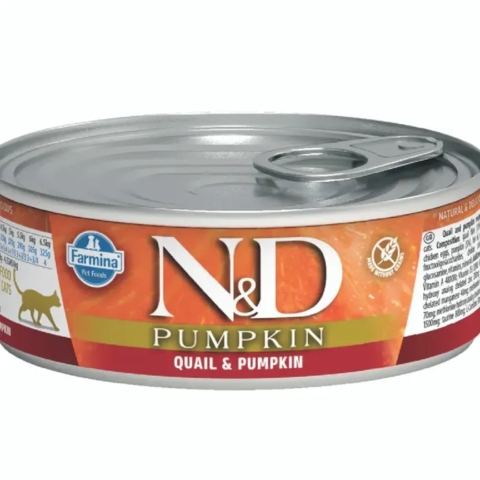 Farmina N&D Quail & Pumpkin Canned Cat Food 2.5-oz