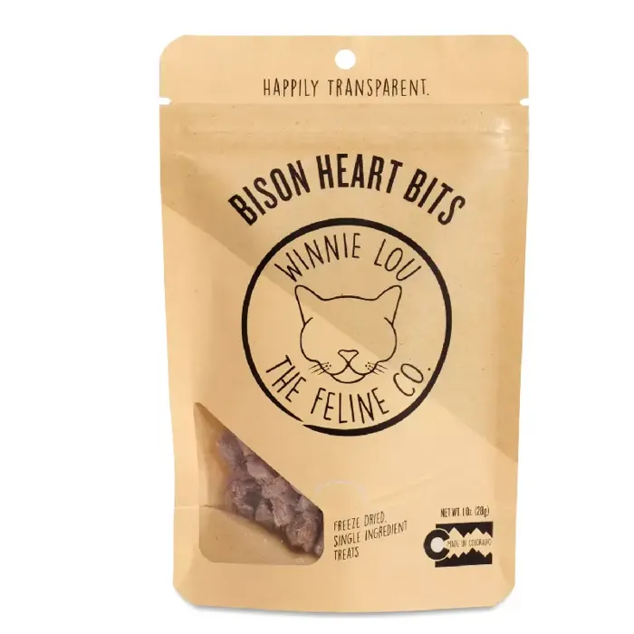 Bison Heart Bits for Cats 1-oz