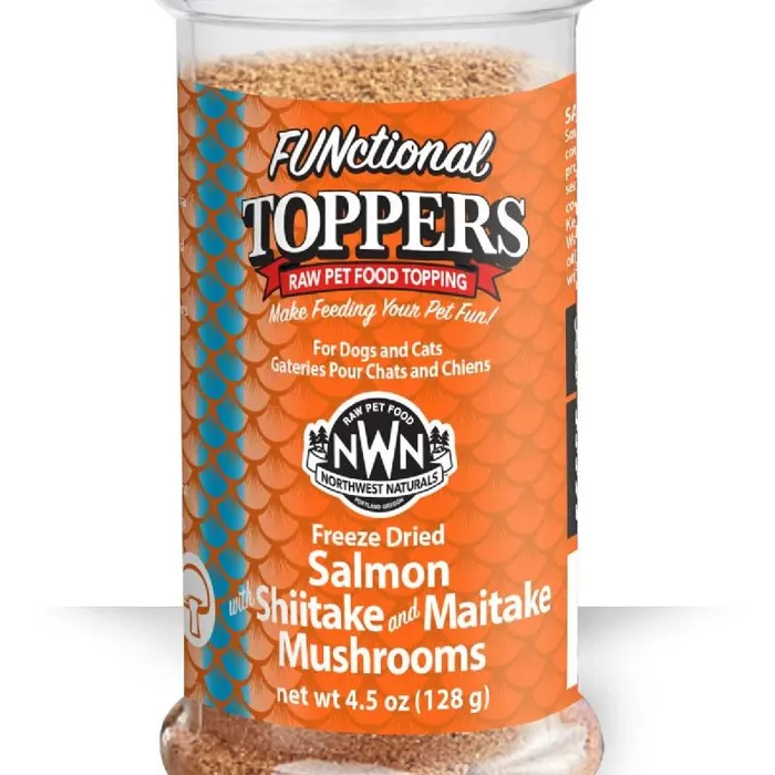 Northwest Naturals Freeze-Dried Salmon With Mushrooms Functional Topper for Dogs and Cats 3.5-oz
