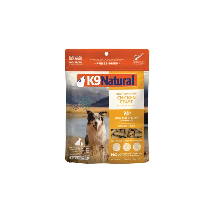 K9 Natural Freeze-Dried Chicken Feast 3.5oz
