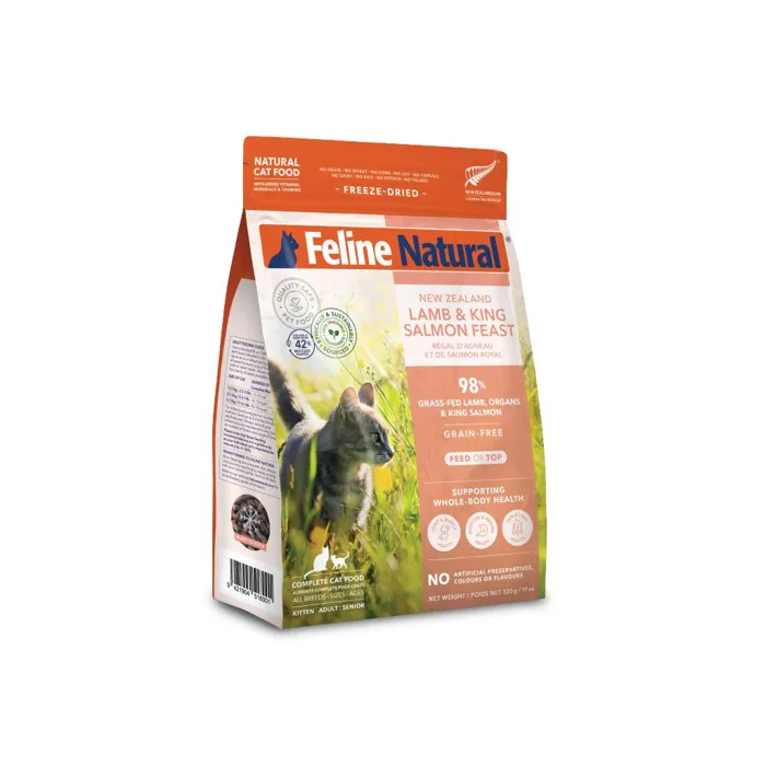 Feline Natural Freeze Dried Lamb & King Salmon 11 Oz