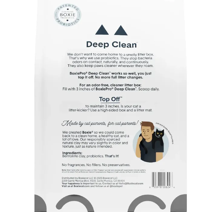 BoxiePro® Deep Clean Probiotic Cat Litter 16LB