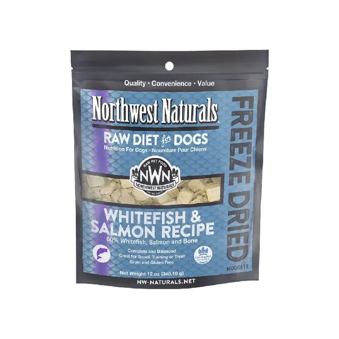 Northwest Natruals Freeze-Dried Whitefish & Salmon Nuggets for Dogs 25oz