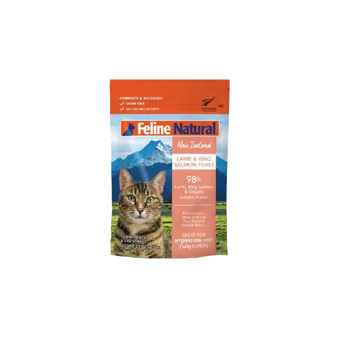 Feline Natural New Zealand Lamb & King Salmon Feast Pouch 3 Oz