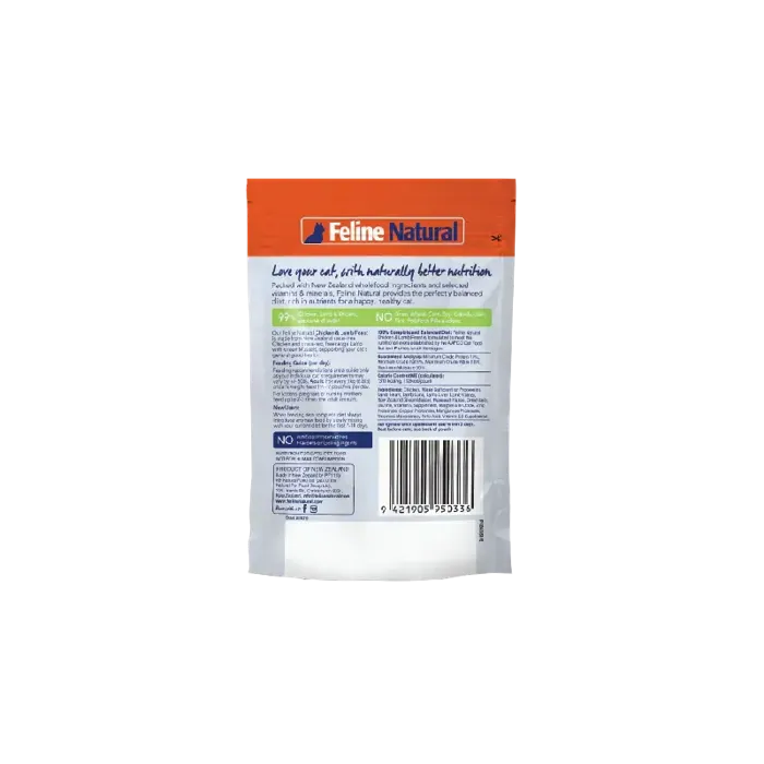 Feline Natural New Zealand Chicken & Lamb Feast Pouch 3 Oz