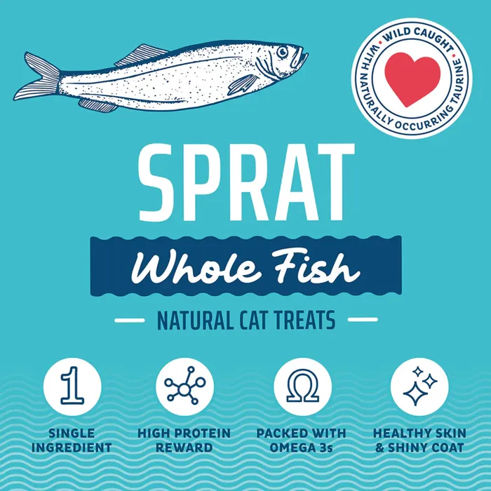 Icelandic For Cats Sprats Whole Fish 1.5-oz