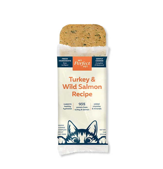 My Perfect Pet Turkey and Wild Salmon 4 oz cat food bar