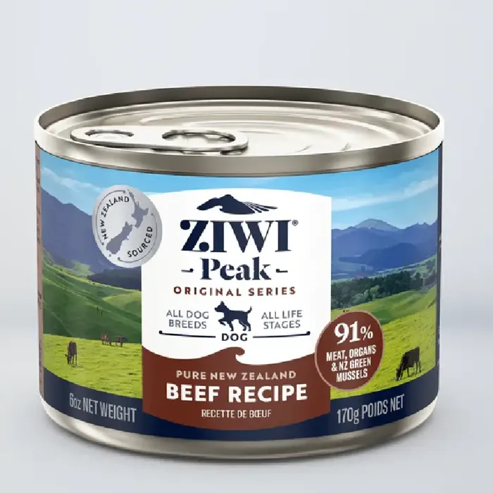 Pure New Zealand Beef Recipe Canned Dog Food 6-oz