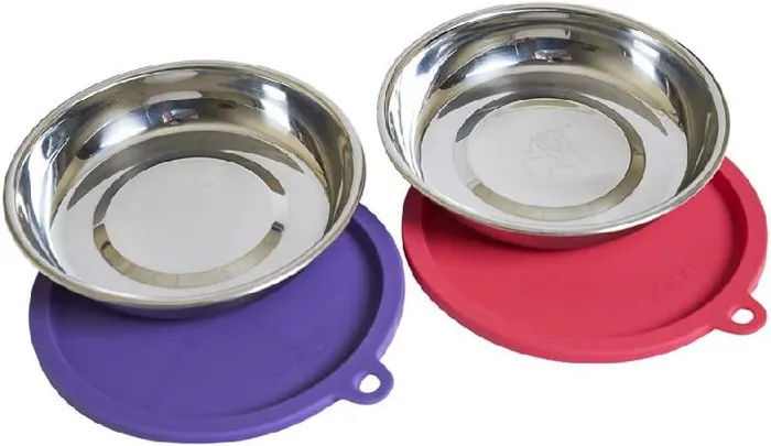 Messy Mutts Cat Bowl Lid 1.75 Cup Set 2p