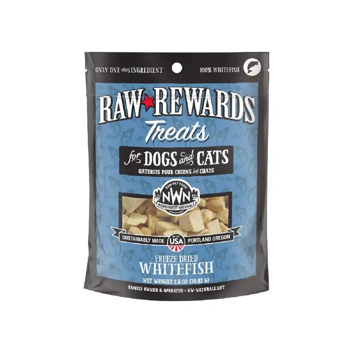 Northwest Naturals Freeze-Dried Whitefish for Dogs and Cats 2.5oz