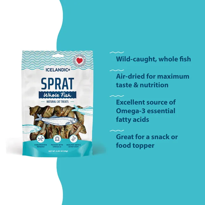 Icelandic For Cats Sprats Whole Fish 1.5-oz