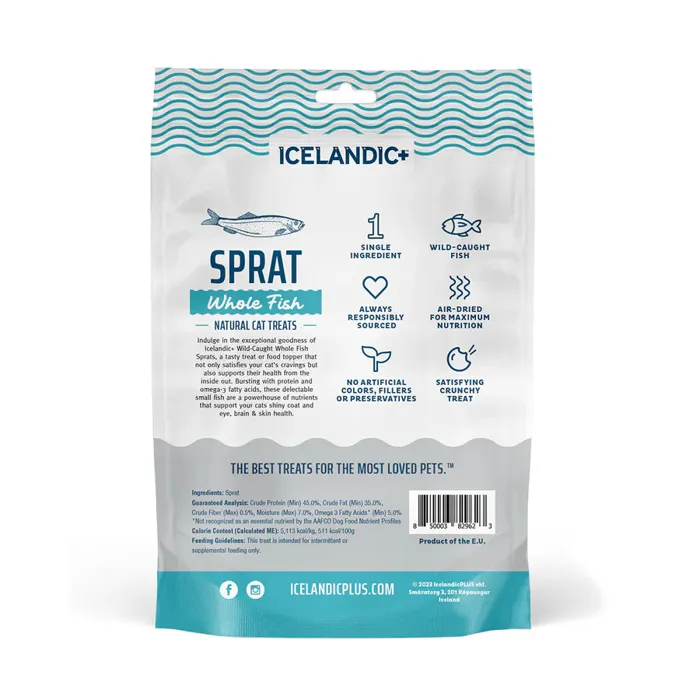 Icelandic For Cats Sprats Whole Fish 1.5-oz