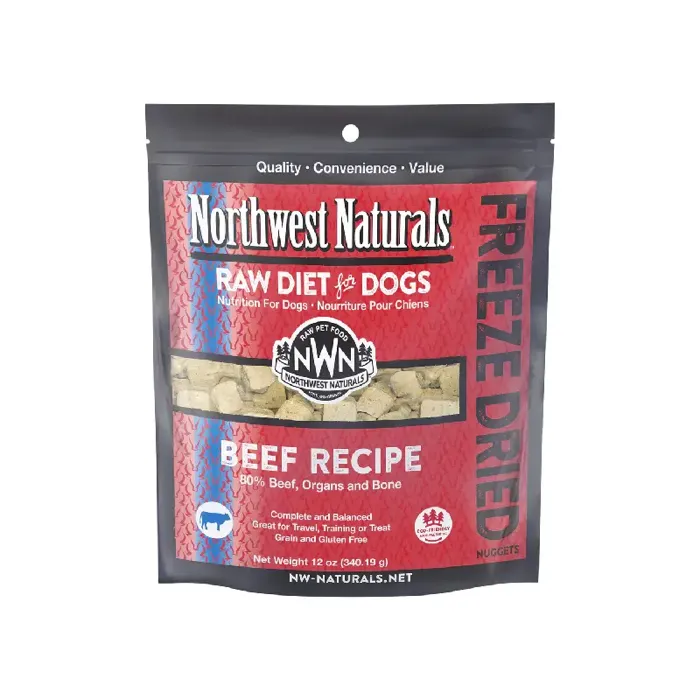 Northwest Naturals Freeze-Dried Beef Nuggets for Dogs 25oz