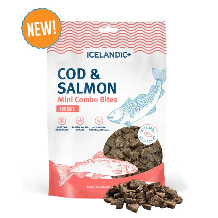 Icelandic For Cats Cod & Salmon Bites 1.7-oz