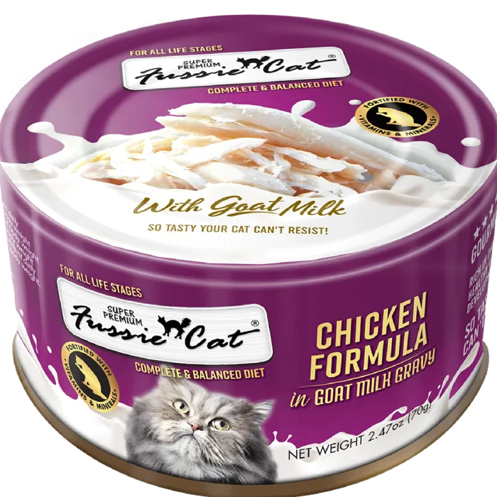 Fussie Cat Spr Premium Ckn in Goat Milk Gravy 2.47