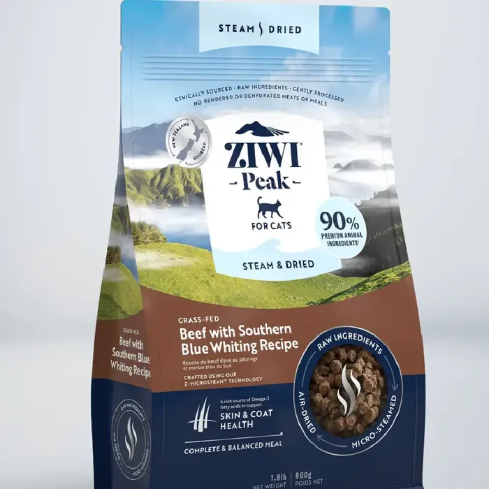 Ziwi Cat Steam Dried Beef W S Blue Whiting 1.8#