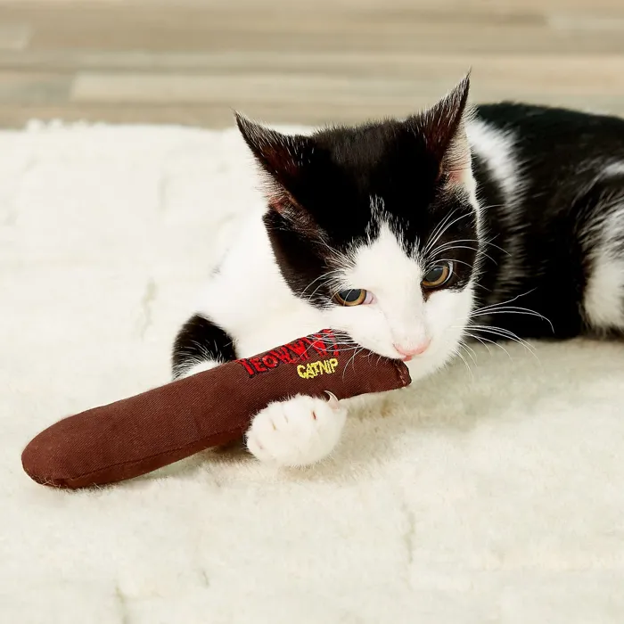 Yeowww! Cat Catnip Cigar Brown Toy 7"