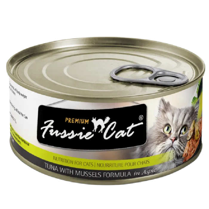 Fussie Cat Premium Tuna With Mussels Can Food Case