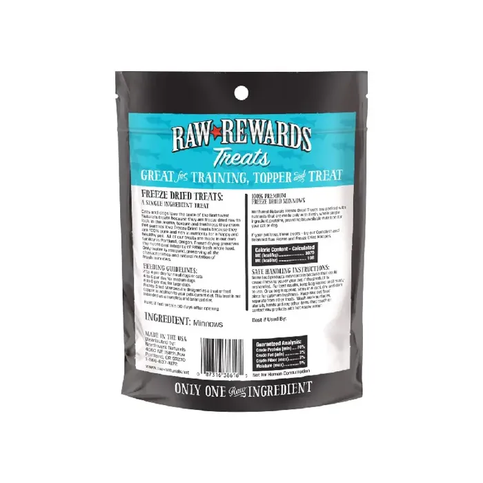Northwest Naturals Freeze-Dried Minnows for Dogs & Cats 1-oz