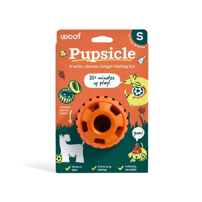 Woof Organge Pumpkin Pupsicle Small