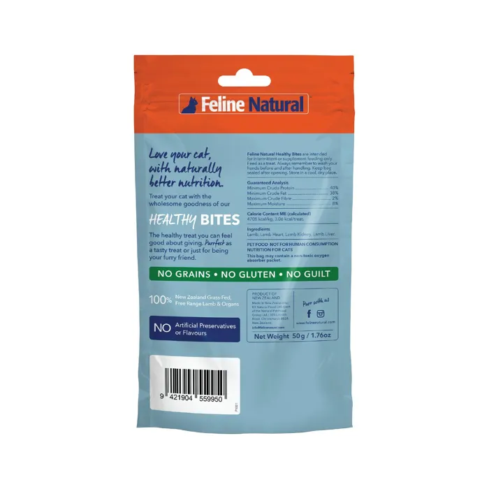 Feline Natrual Freeze-Dried Lamb & Organ Healthy Bites 1.76oz