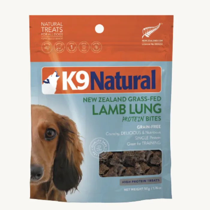 K9 Natural Lamb Lung Bites 2.1-oz