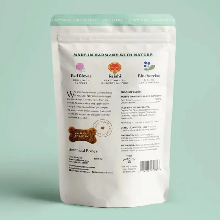 Botanical Bones Flower Power Dog Treats 4oz