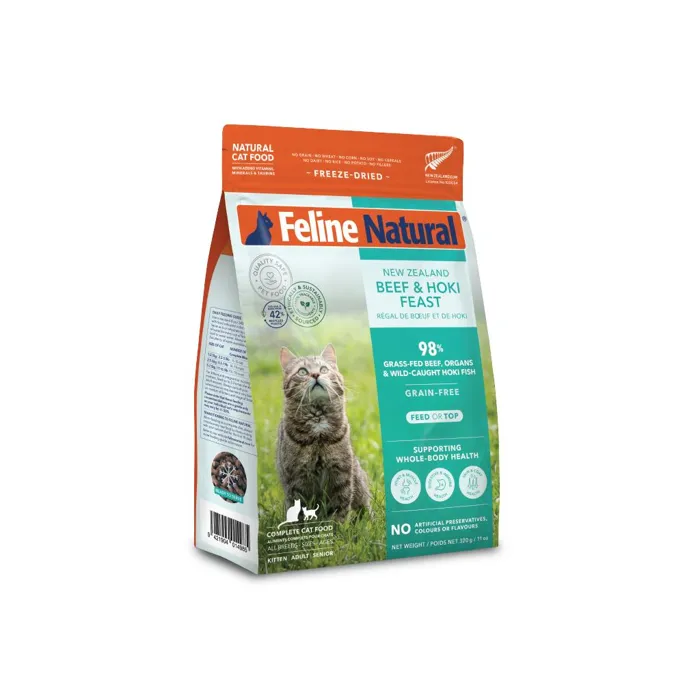 Feline Natural Freeze-Dried Beef & Hoki Feast 12.3oz
