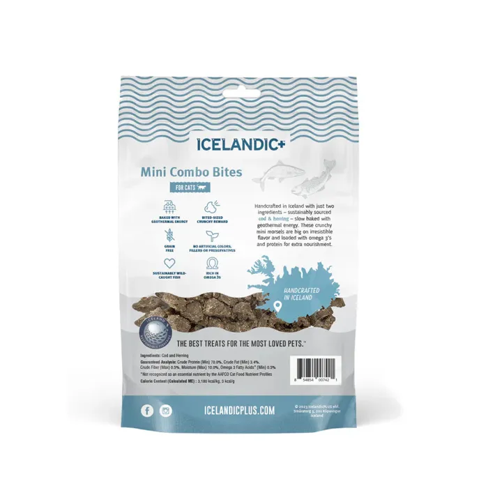Icelandic For Cats Cod Herring Combo Bites 1.7-oz